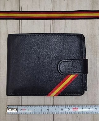 CARTERA MONEDERO HORIZONTAL EN PIEL BANDERA + REGA