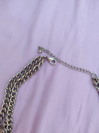 Collar plateado estilo étnico