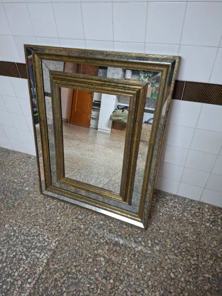 Espejo Vintage Dorado y Plateado