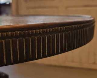 Mesa auxiliar vintage latón 60cm