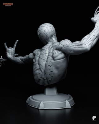 Busto Spiderman Resina 14cm