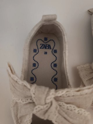 Bailarinas Zara Niña Beige número 28