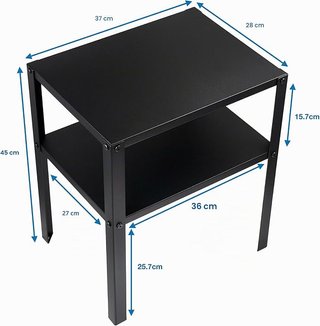 Mesita de noche IKEA KNARREVIK negra