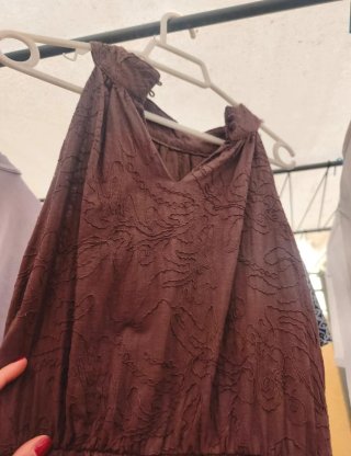Vestido marrón Polin et moi talla M/L
