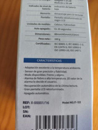 Termómetro Infrarrojo Mobiclinic TO-01