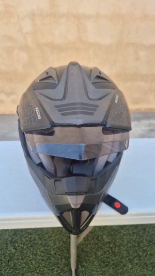 Casco Moto Trail Negro