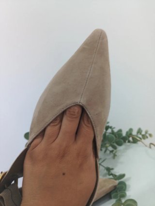 Bailarinas Zara Beige Talla 38