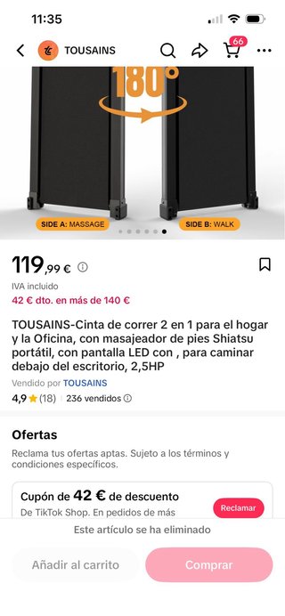 Cinta de correr para casa