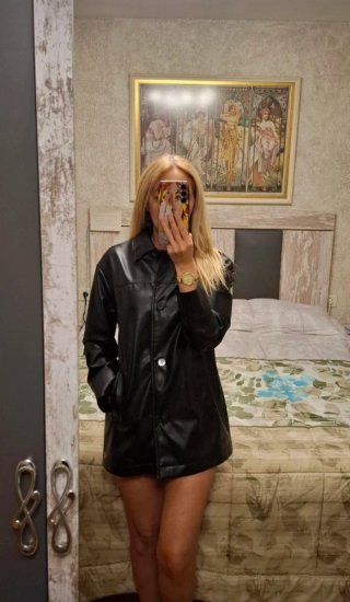 Chaqueta oversize negra