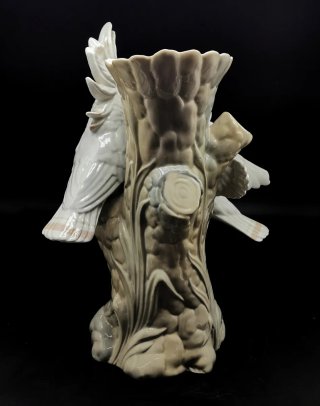 Precioso jarrón cacatúas Porcelana Miguel Requena