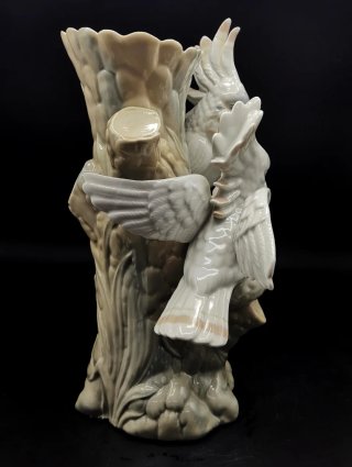 Precioso jarrón cacatúas Porcelana Miguel Requena