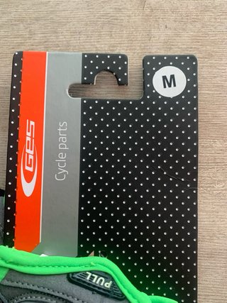 Guantes Ciclismo GES Talla M Negro/Verde