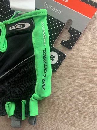 Guantes Ciclismo GES Talla M Negro/Verde