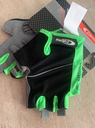 Guantes Ciclismo GES Talla M Negro/Verde