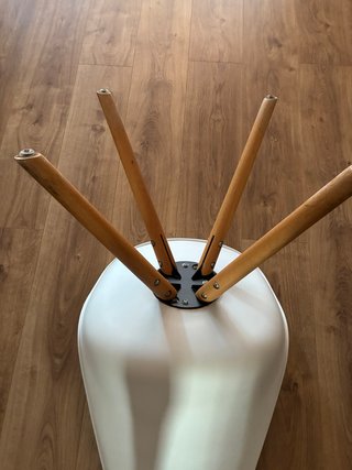 Sillas blancas cocina comedor