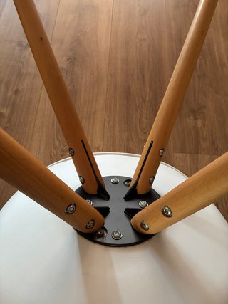 Sillas blancas cocina comedor