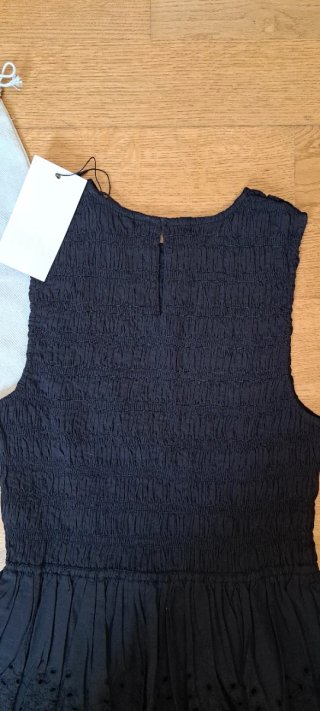 Top Zara Negro Nido Abeja Talla XS