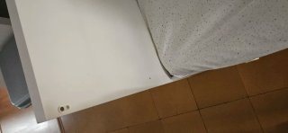 Cuna bebé IKEA blanca con cajones