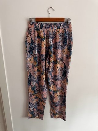 Pantalón Palazzo Estampado Botánico Talla M