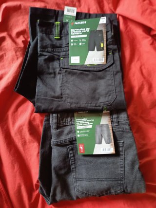 2 Bermudas de trabajo Parkside hombre talla 50