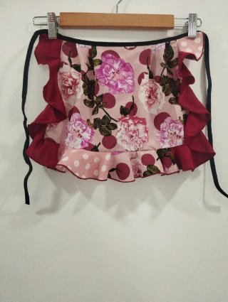 Mantón y delantal flamenca niña