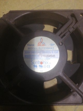 Ventilador cuadrado negro