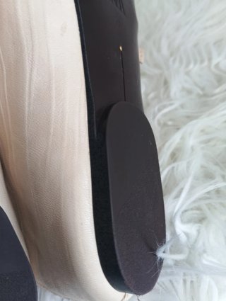 Manoletinas Zara Beige Talla 38