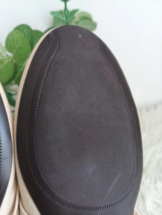 Manoletinas Zara Beige Talla 38