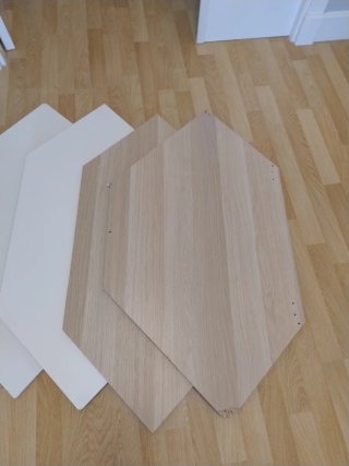 Baldas Armario Esquinero Ikea Madera y Blanco