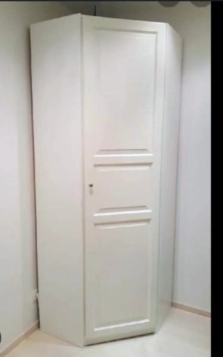 Baldas Armario Esquinero Ikea Madera y Blanco