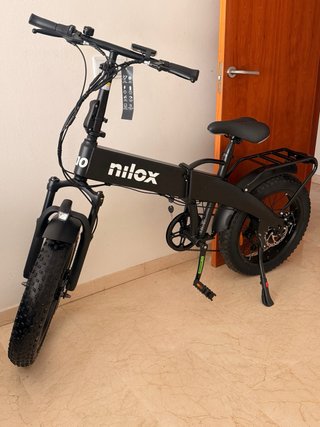 Bicicleta Eléctrica Plegable Nilox X10 Negra