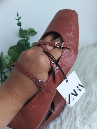 Bailarinas Zara Marrones Talla 38
