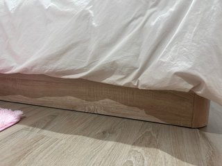 Cama 105cm con canapé, colchón y cabecero.