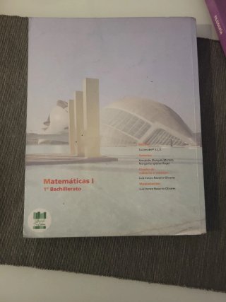 Libro matemáticas 2° bachilletato