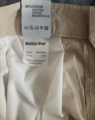 Pantalone cotone beige taglia 46
