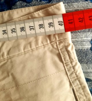 Pantalone cotone beige taglia 46