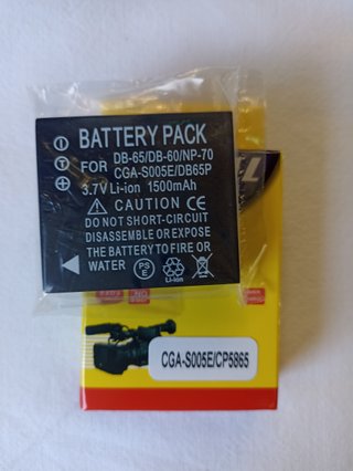 Batteria Panasonic CGA-S005E/DB65P 1500mAh