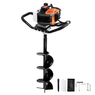 Post Hole Digger Gas Powered, 52CC 1450W Earth Auger, Gas