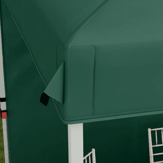 Carpa plegable verde y negra