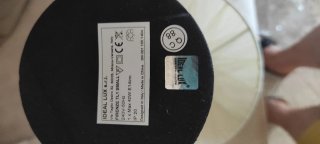 Lampadario completo di abat-jour in tessuto e meta
