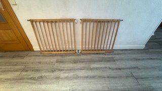 Barrera seguridad madera para niñ@s