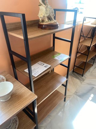 Estantería madera y metal nueva