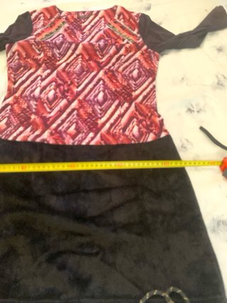Vestido Custo Barcelona Multicolor Negro