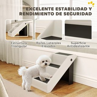 Escalera para mascotas Pawhut 3 peldaños