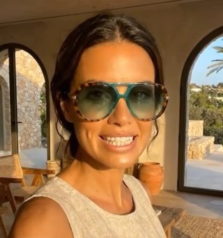 Gafas de sol piloto mujer leopardo turquesa