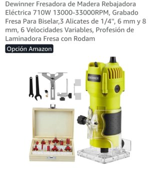 Fresadora Dewinner Eléctrica 710W
