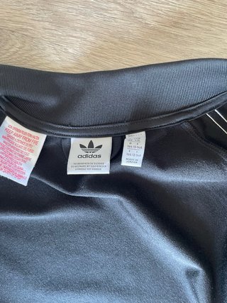 Sudadera Adidas Negra Cremallera Talla M(niño)