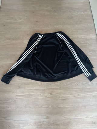 Sudadera Adidas Negra Cremallera Talla M(niño)
