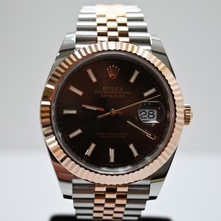 Rolex Datejust 41mm Acero/Oro Rosa Chocolate