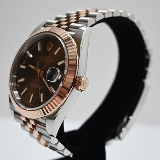 Rolex Datejust 41mm Acero/Oro Rosa Chocolate